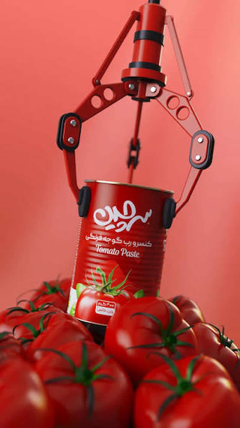 رب گوجه فرنگی سرچین تهیه شده برای پخت غذاهای متنوع